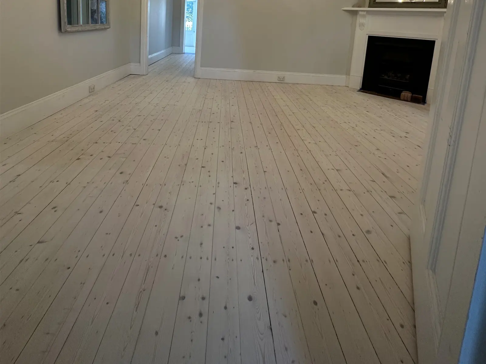 White Wash Timber Floor